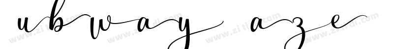 Subway Haze字体转换